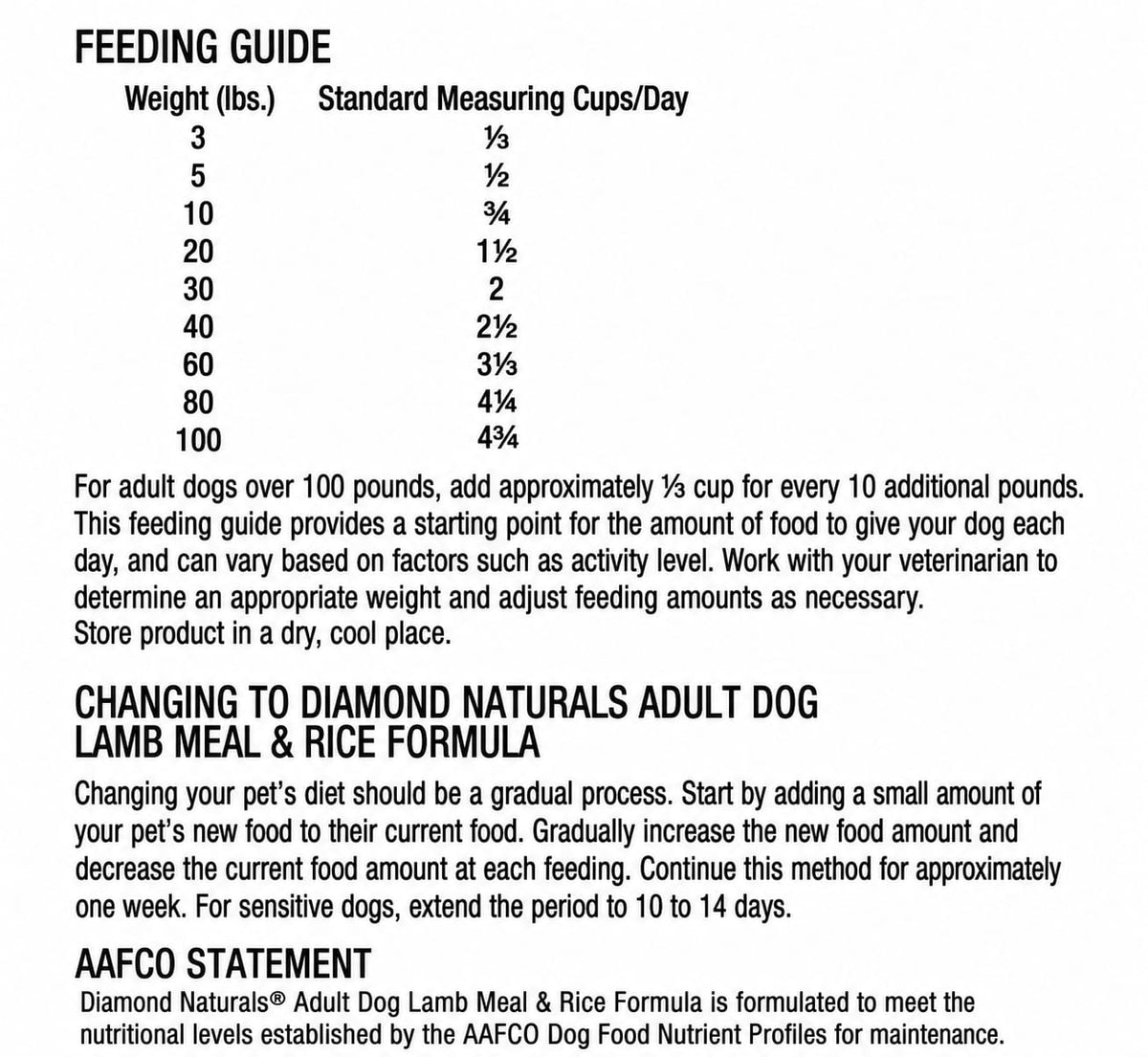 DIAMOND NATURALS ADULT DOG (LAMB)