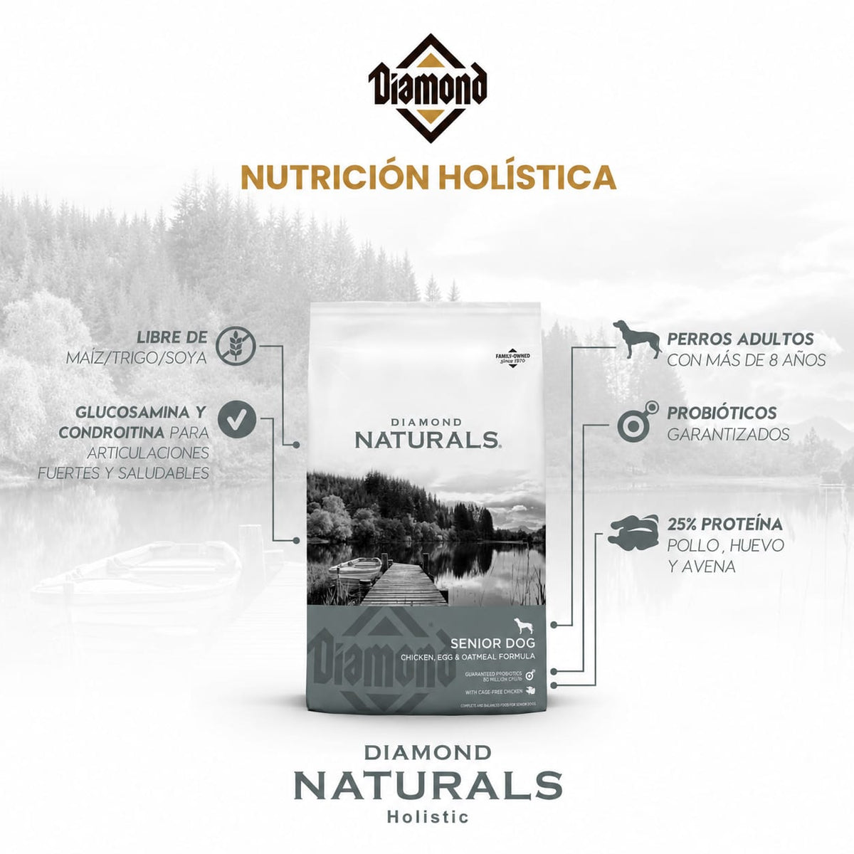 DIAMOND NATURALS SENIOR DOG (CHICKEN, EGG & OATMEAL)