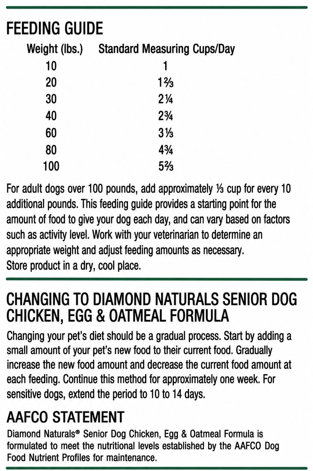 DIAMOND NATURALS SENIOR DOG (CHICKEN, EGG & OATMEAL)