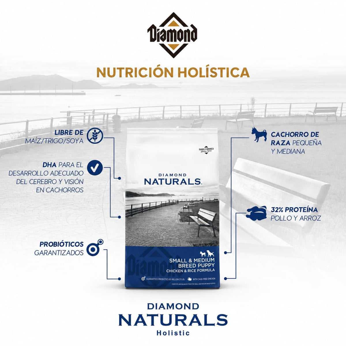 DIAMOND NATURALS SMALL & MEDIUM PUPPY (CHICKEN)